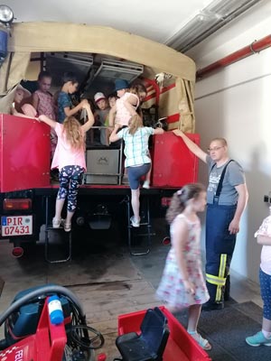 Besuch bei der Feuerwehr