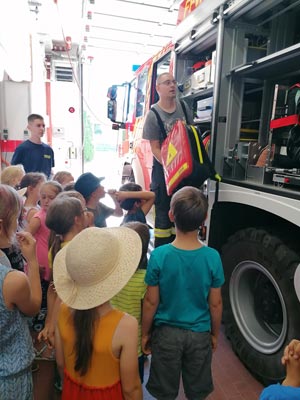 Besuch bei der Feuerwehr